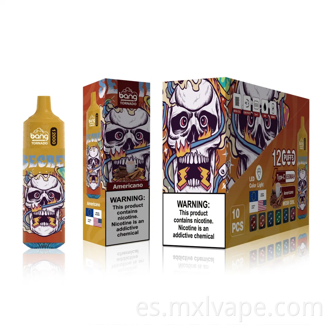 Mayorista personalizar el sabor de la fruta Bang Cigarrillo electrónico Elfo 12000 Puff Bar Vapes desechables